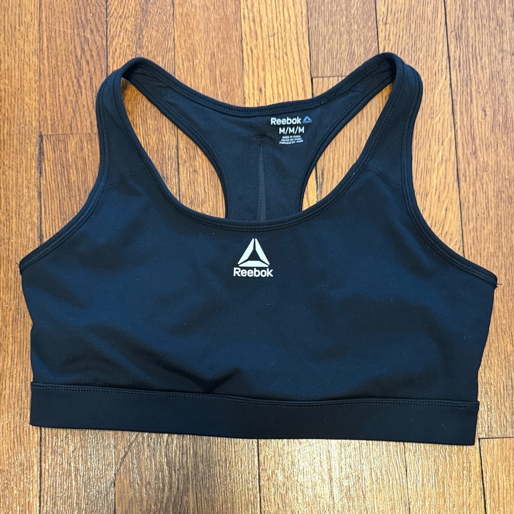 Reebok Black Sports Bra Size M